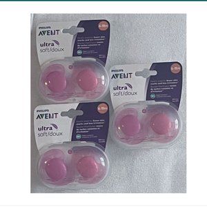 Philips Avent Ultra Soft/Ultra Air Pacifier 6-18 month Pink/Peach Set